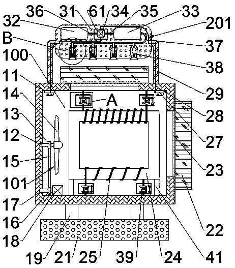 Automatic protection device for internal circuit of transformer