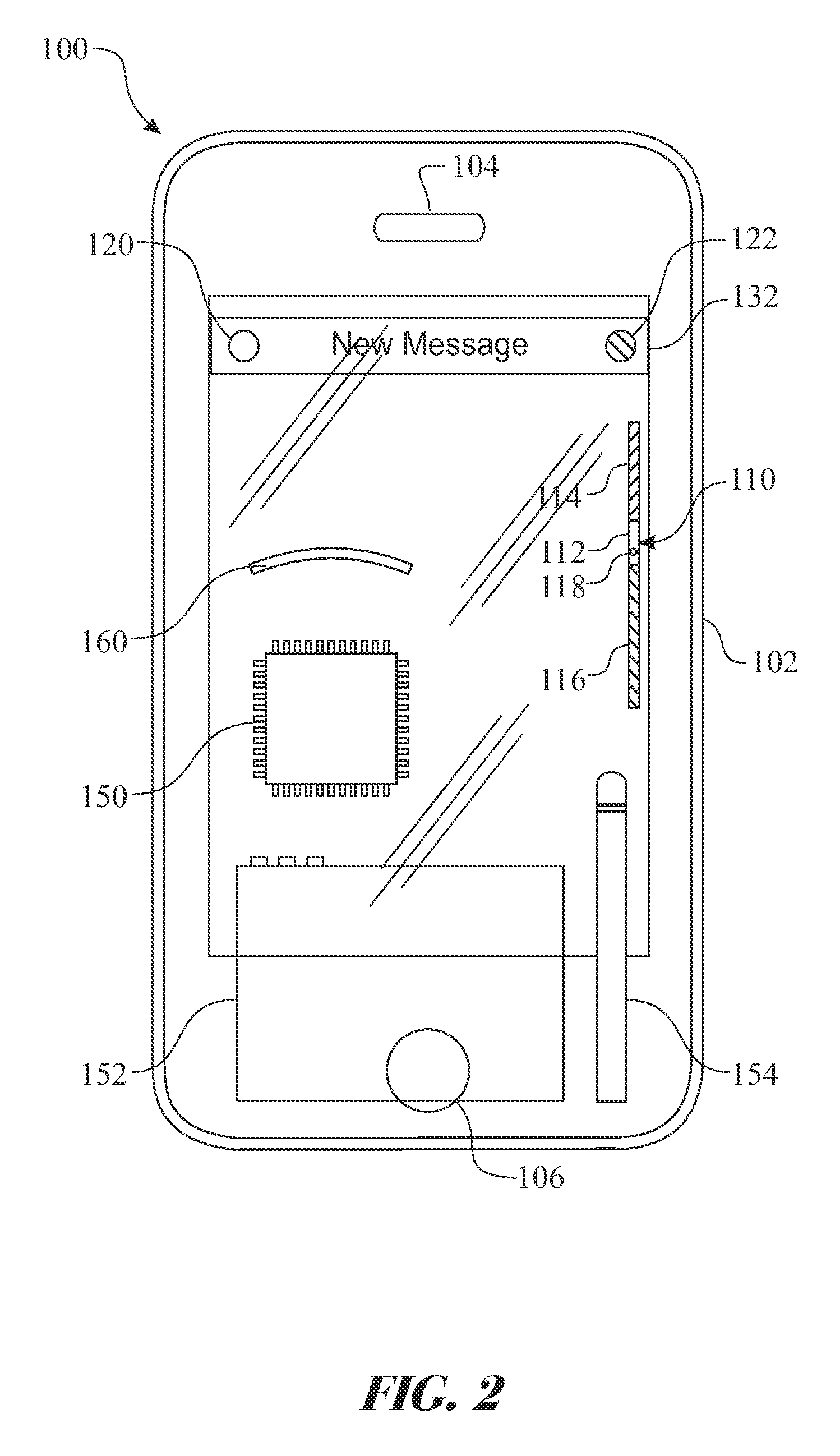Handheld mobile device viewing angle indicator