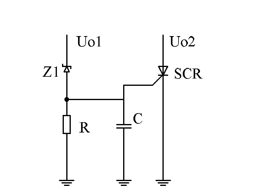 Lamp power output overvoltage protection circuit and lamp