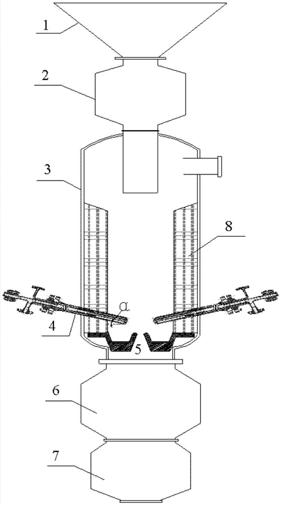 Liquid continuous slag-removal fixed bed gasification furnace and gasification method thereof