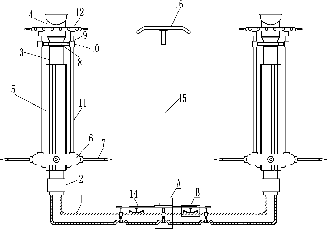 Anti-freezing equipment for garden soil