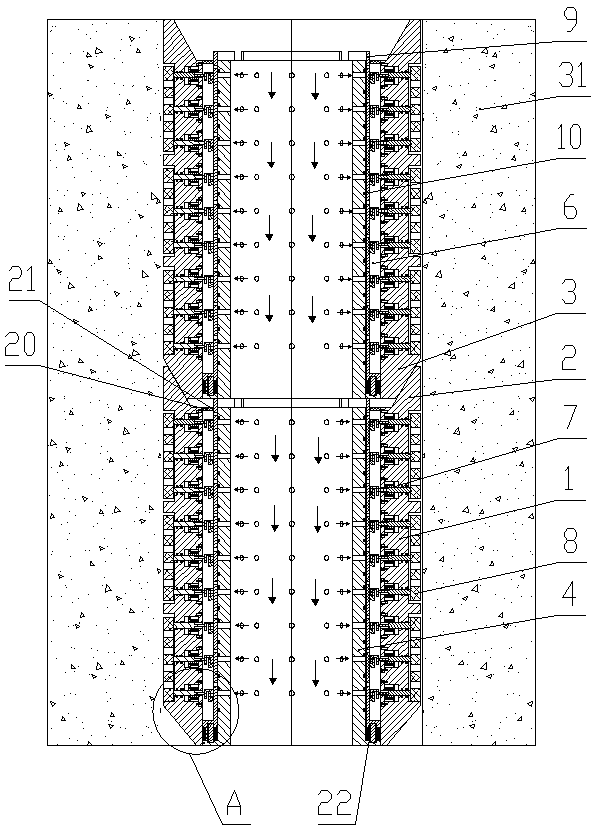 Open mesh surface fixed sleeve