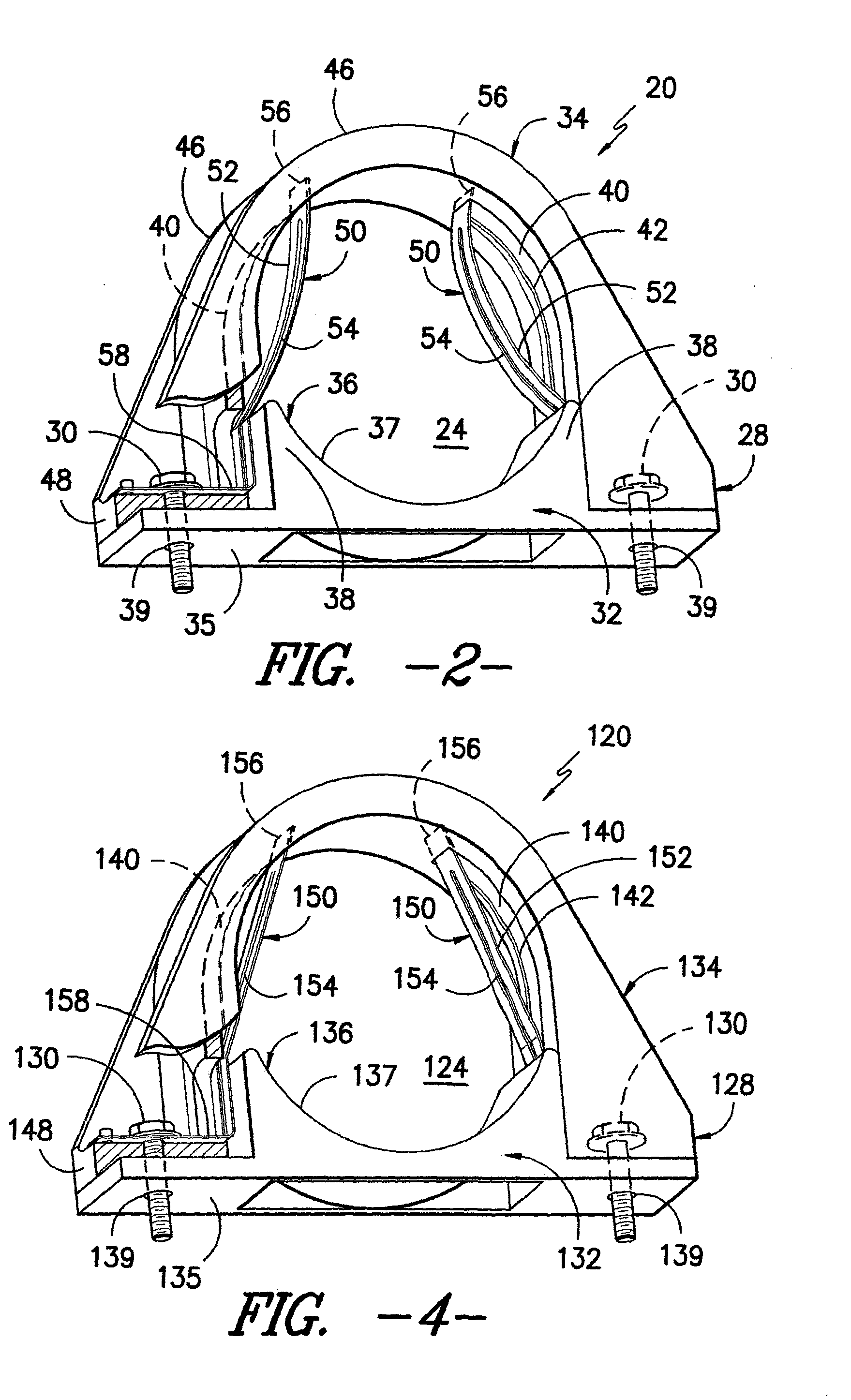Saddle clamp having electrical bonding character