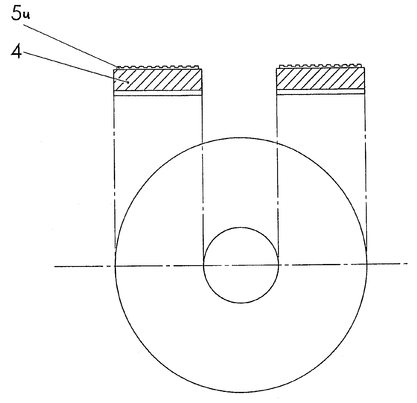 Method and device for producing a nanopatterned disc