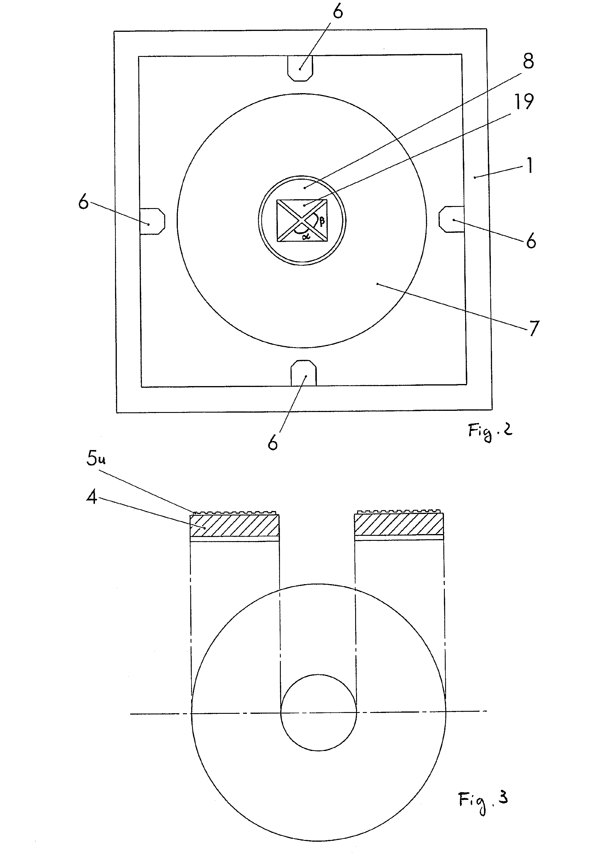 Method and device for producing a nanopatterned disc