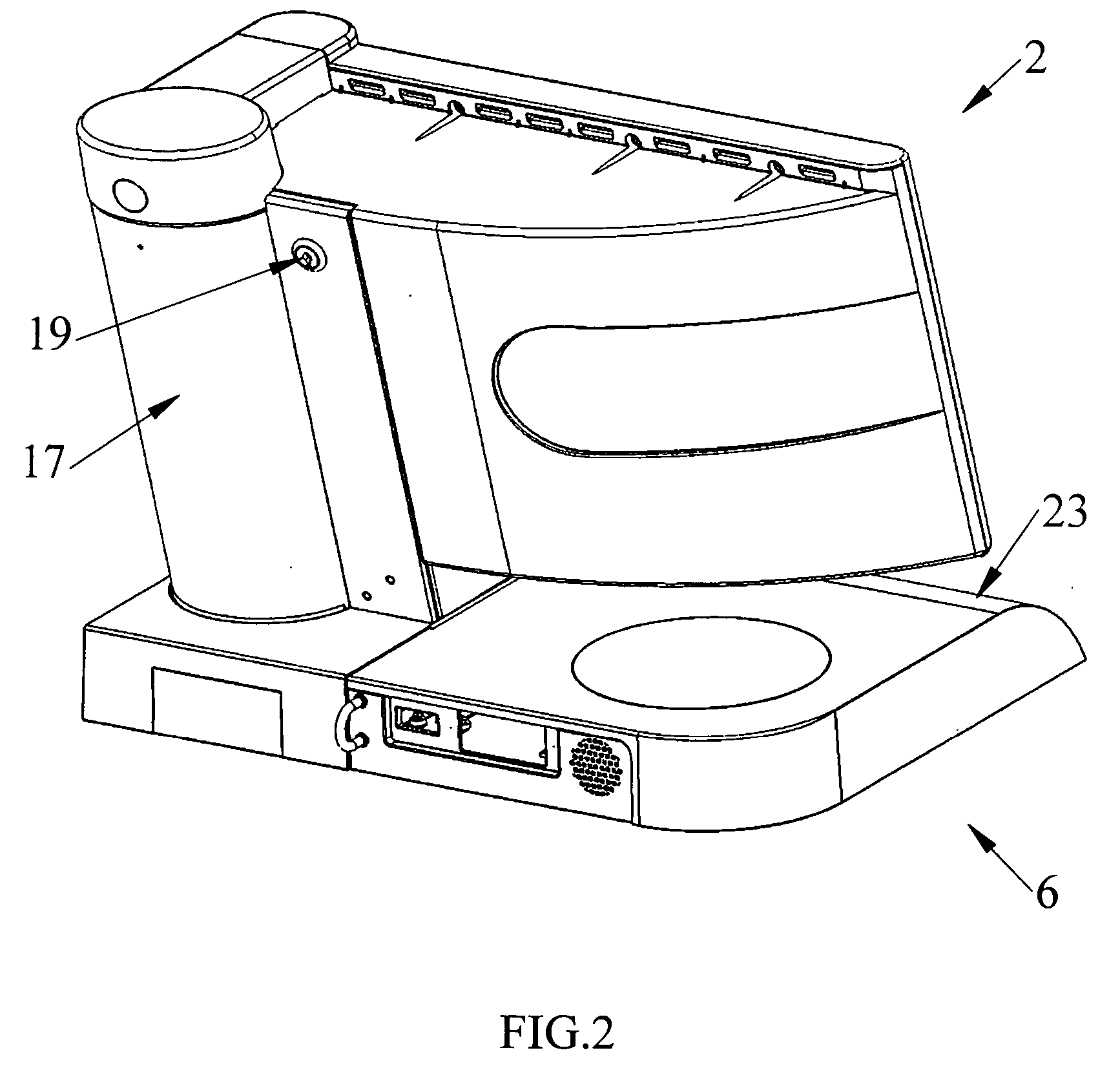 Countertop video terminal