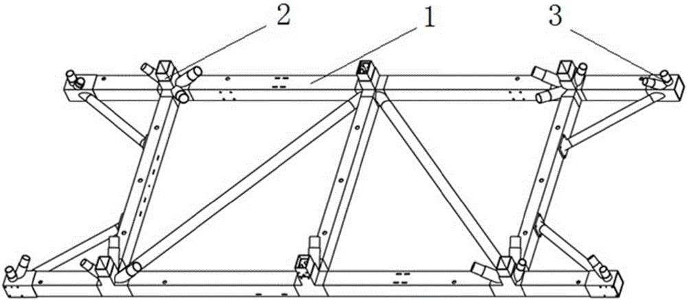 Adhesive joint assembly integrated structure for antenna supporting truss and aluminum honeycomb plate