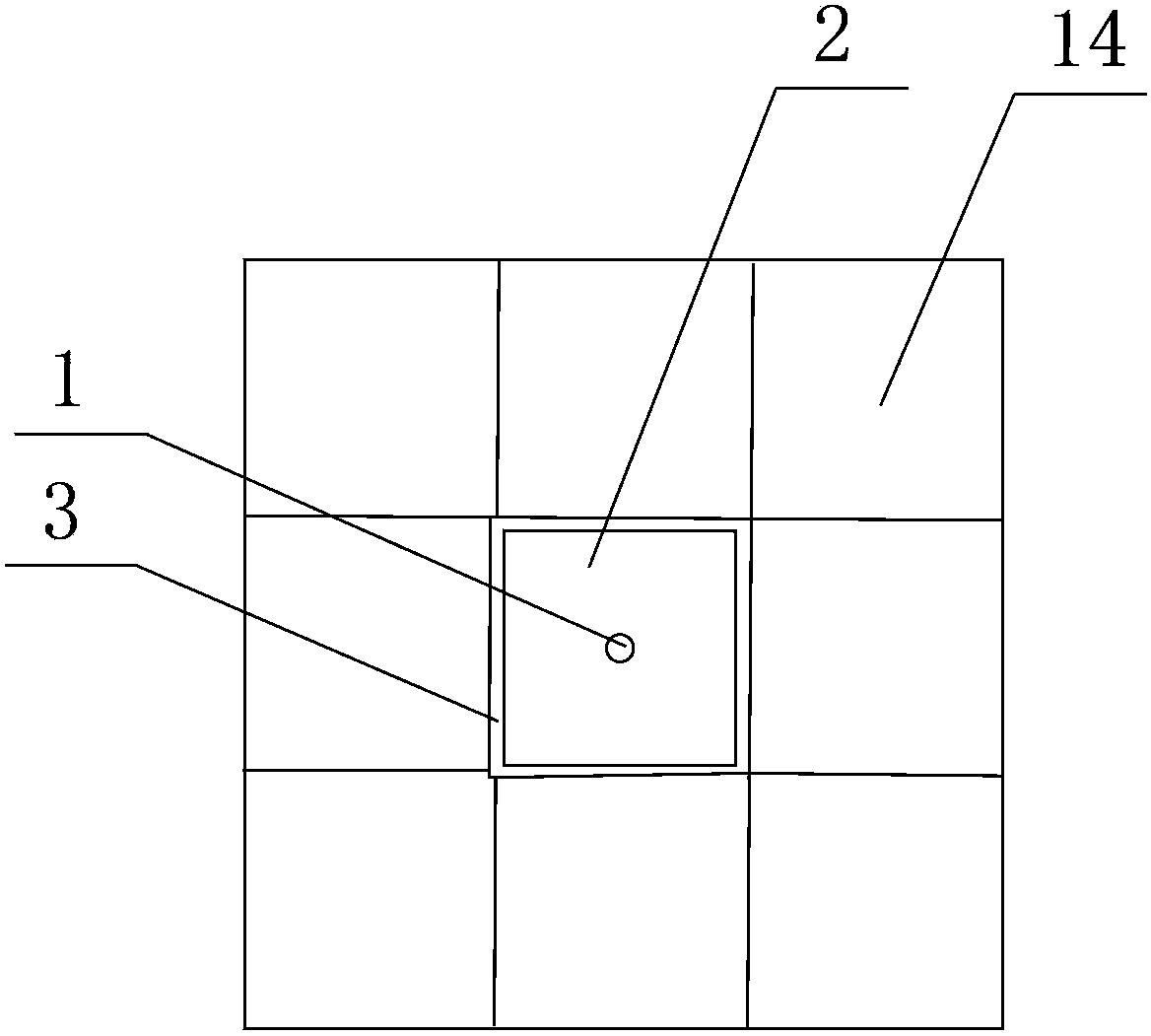 Hidden floor drain for bathroom in hotel and dwelling house