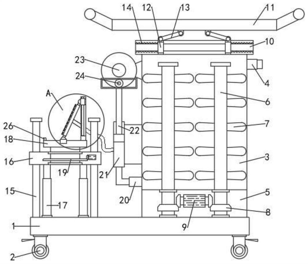 Automatic sprinkling irrigation device for blueberry planting