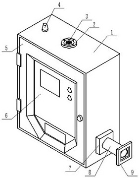 Protection structure for wind power generation frequency converter