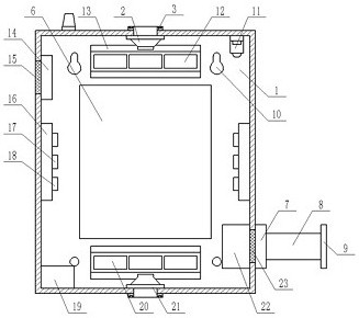 Protection structure for wind power generation frequency converter