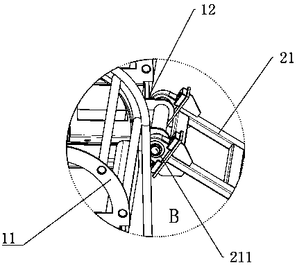 Saddle structure with cable twisting limiting function