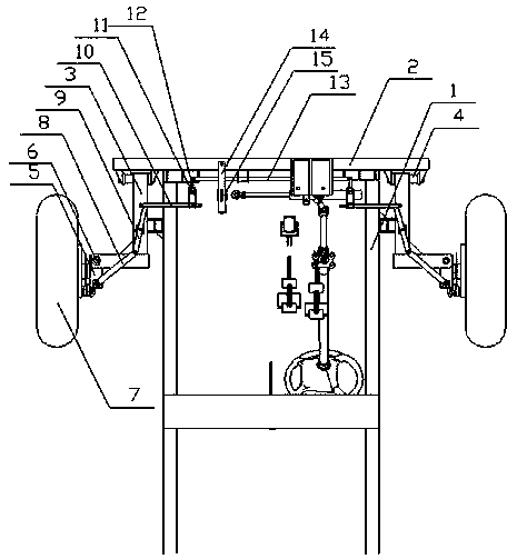 Suspension steering device for hub direct-driving electric vehicle