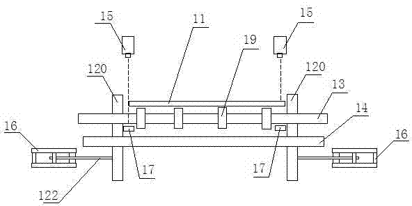 Glass substrate position correcting device and method