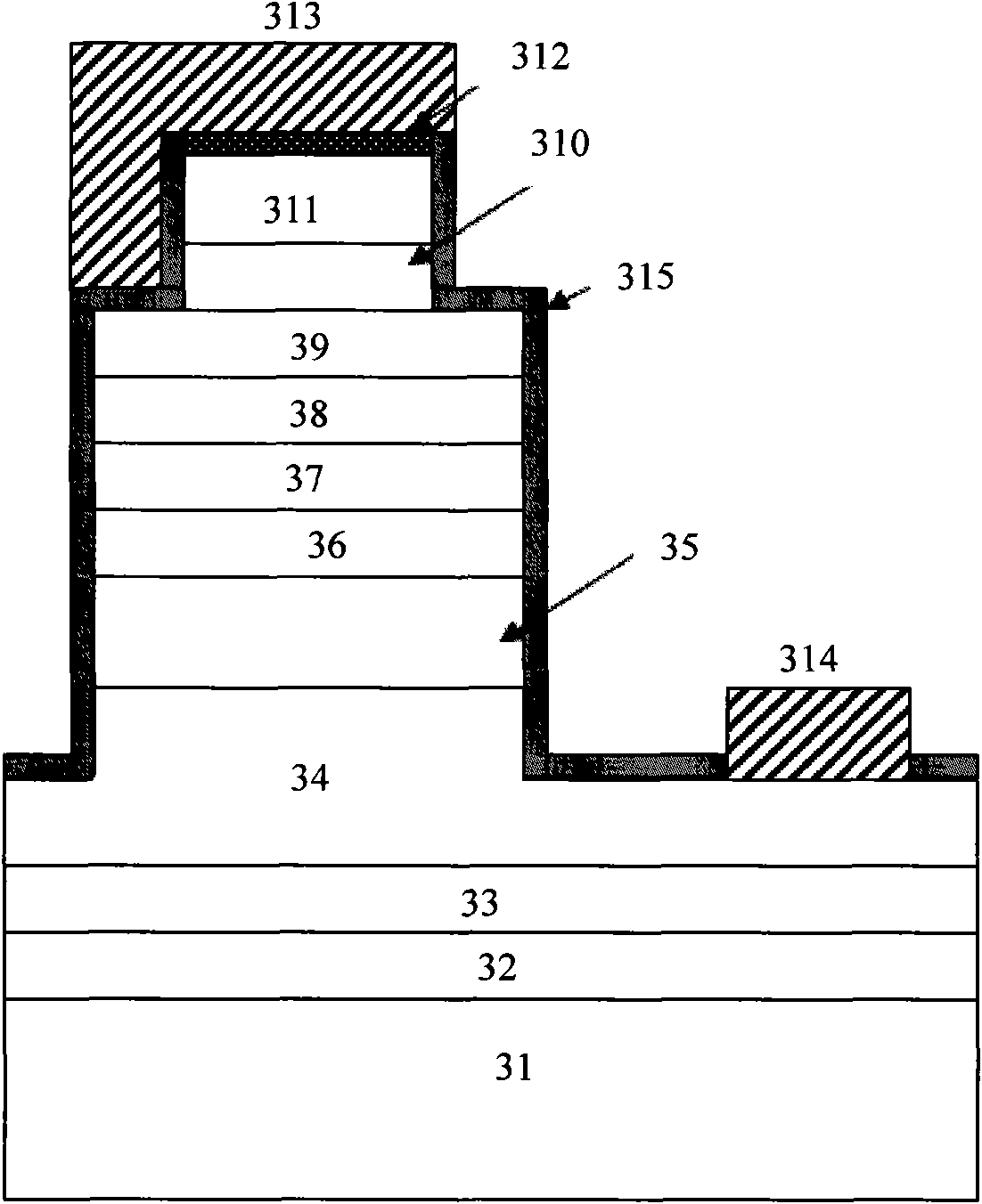 Nitride luminescent device and production method thereof