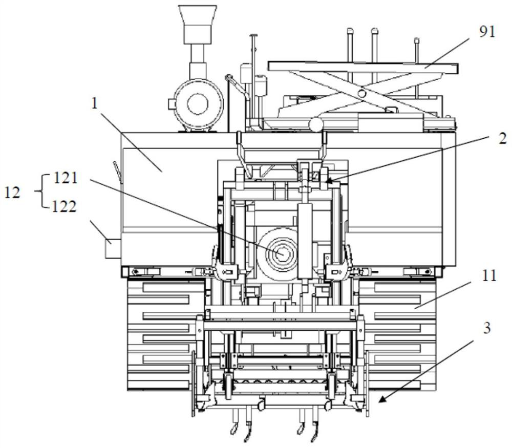 Multifunctional reclamation and covering operation machine