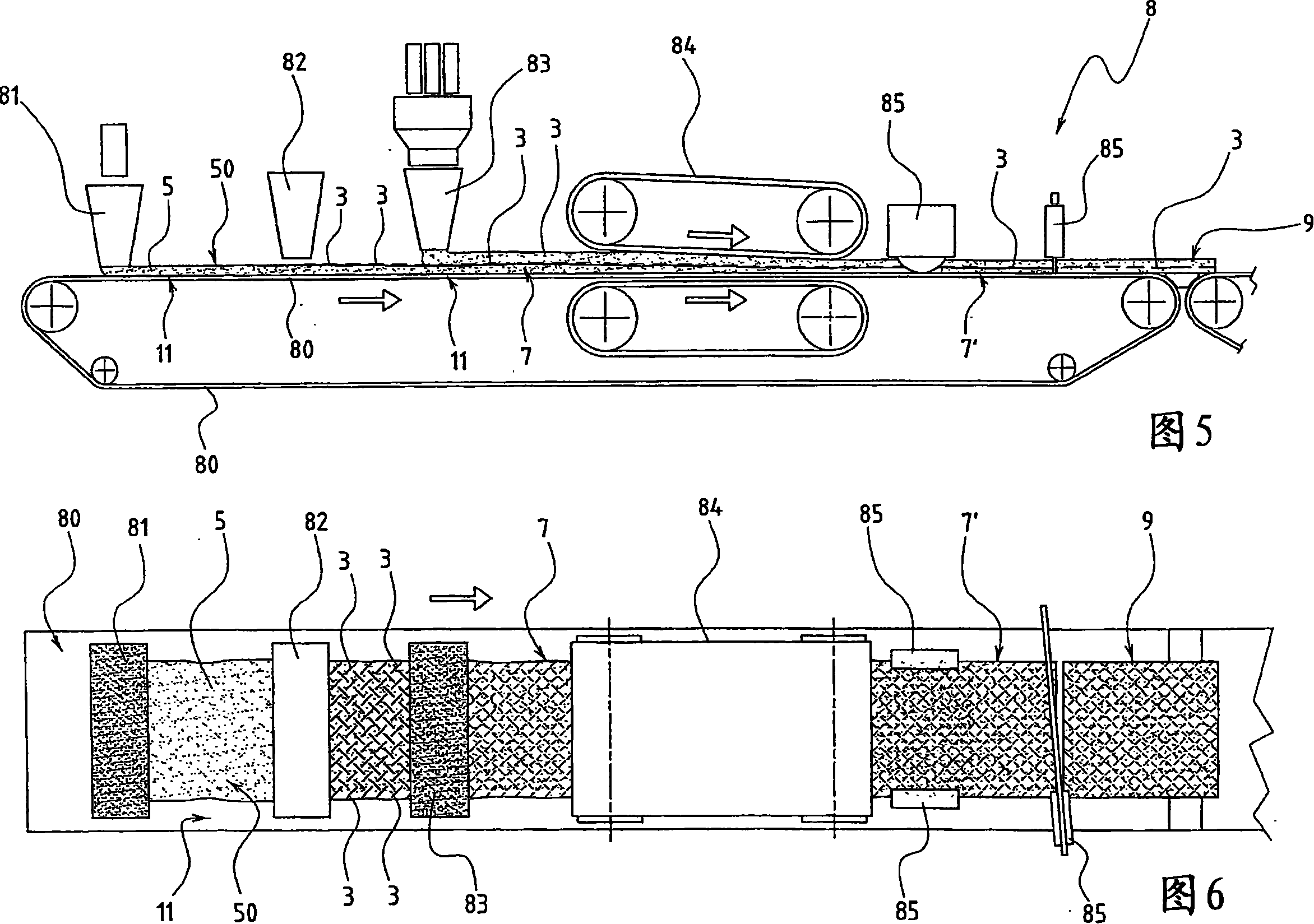 Improved ceramic slab for facings, and method for its manufacture