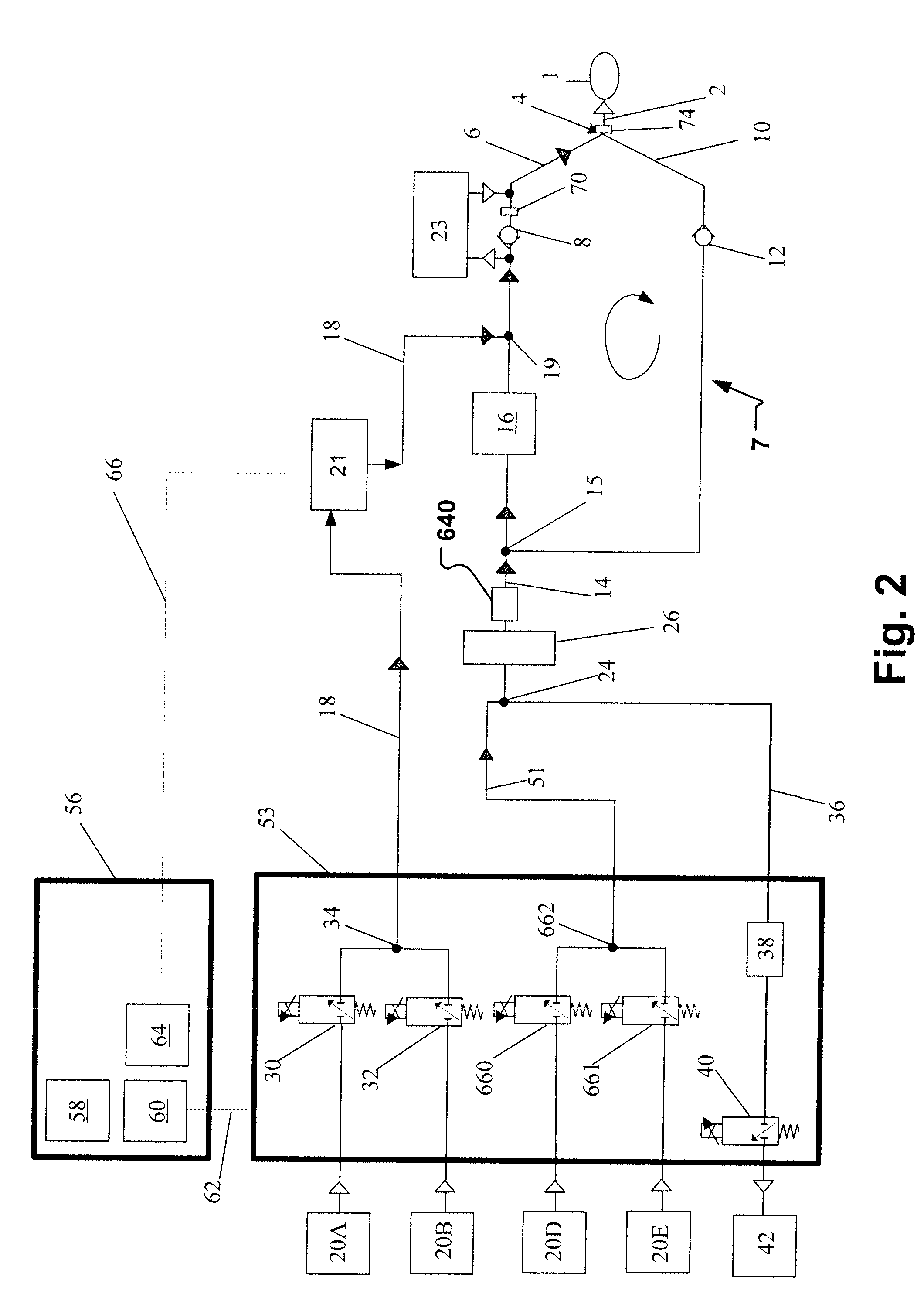 Anesthetic breathing apparatus having volume reflector unit with controllable penetration