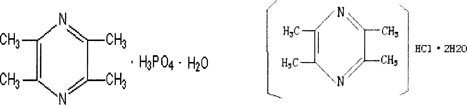 Pharmaceutical composition of ligustrazine and notoginsen triterpenes