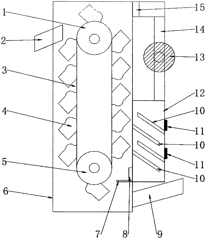 Efficient dust collecting bucket elevator