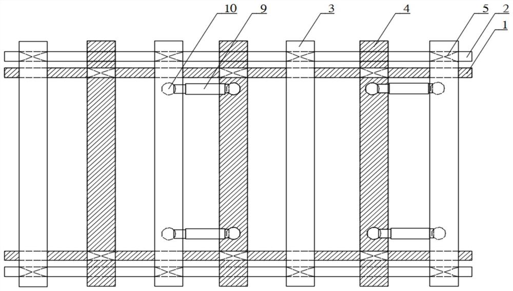 Constant-pressure self-moving temporary supporting hydraulic support for tunneling