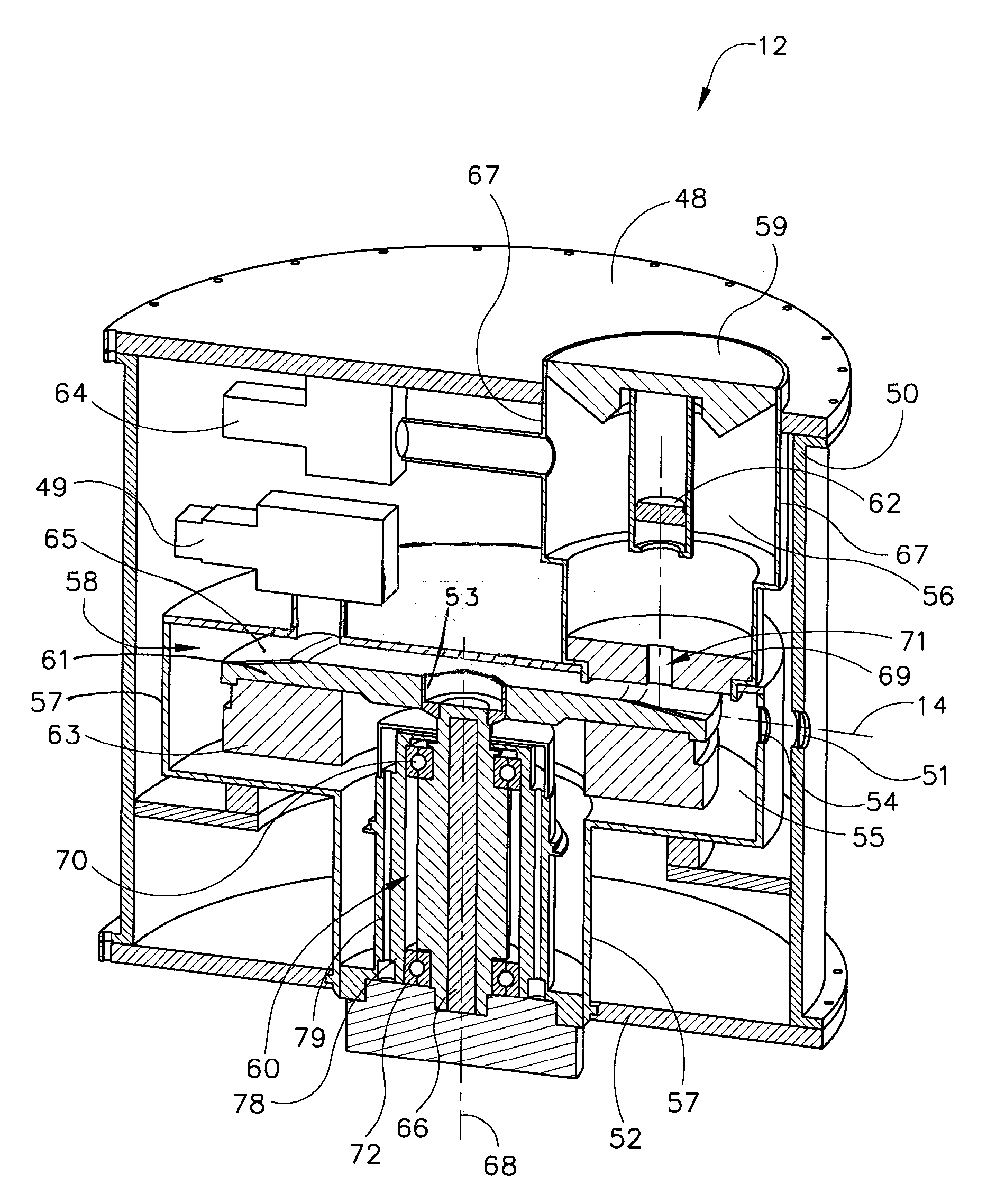 Method and apparatus of differential pumping in an x-ray tube