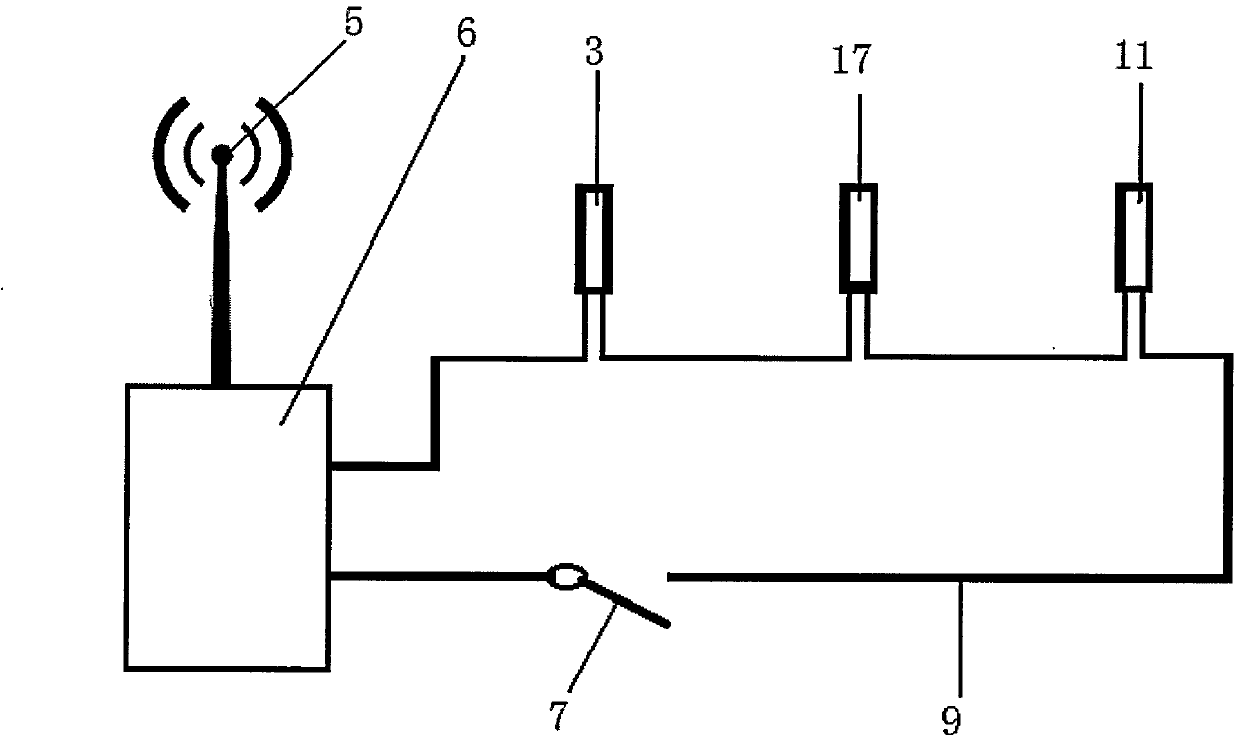 Firecracker remote control discharge device