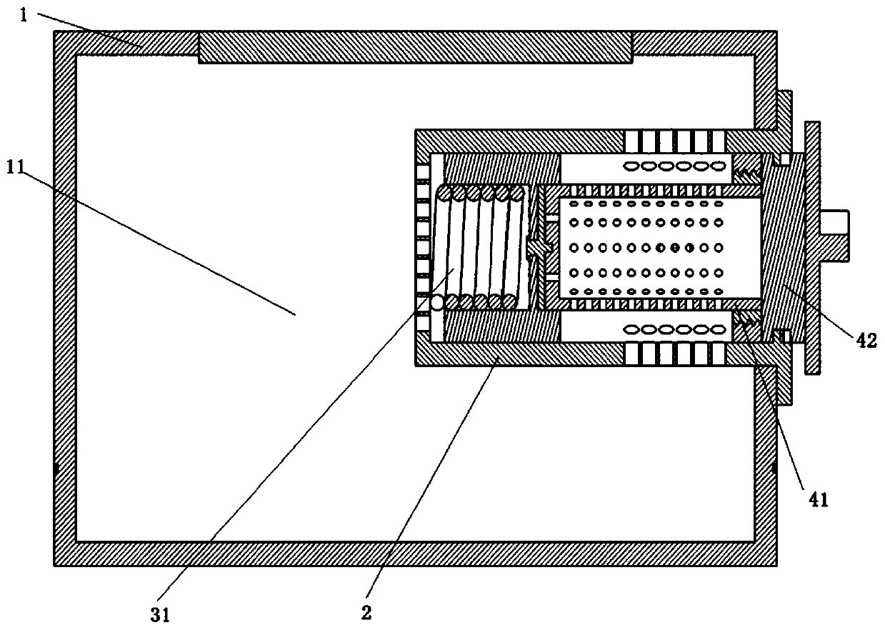Drawer type drying device for infrared spectrometer