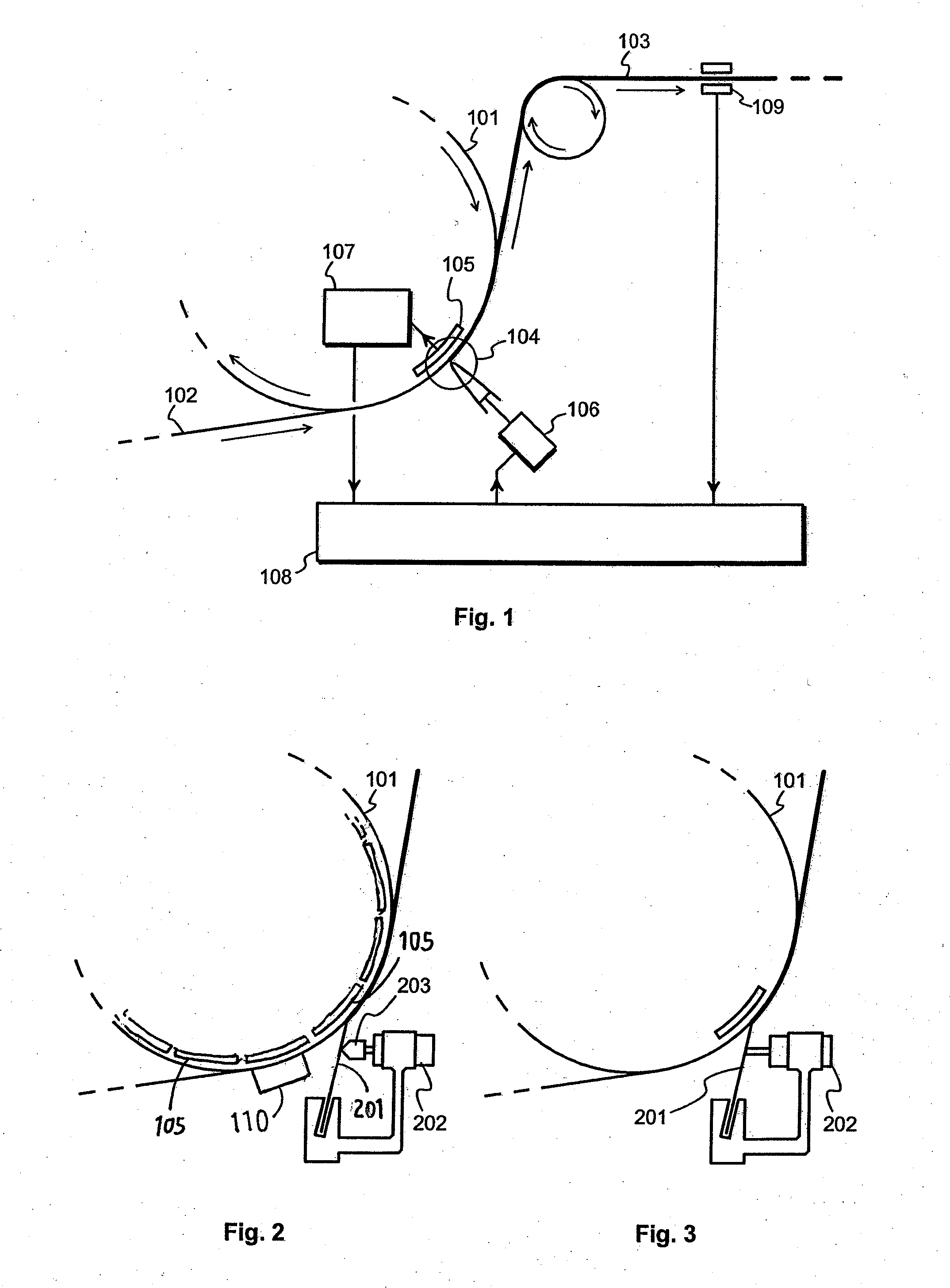 Method and Apparatus for Controlling a Coating Head, and a Coating Head