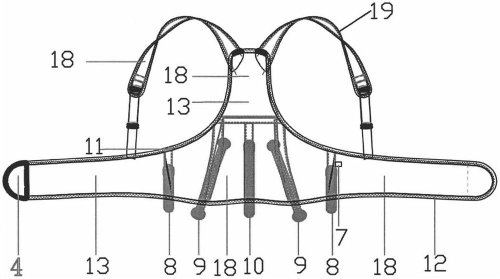 Comfortable strap-type shock absorption abdominal belt