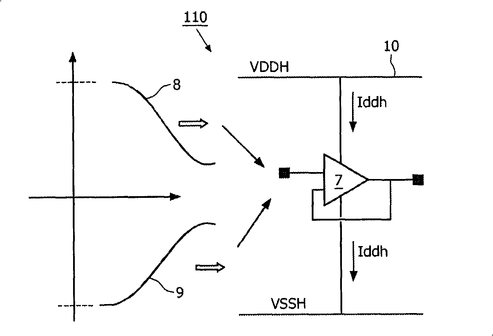 Apparatus for driving an LCD display with reduced power consumption