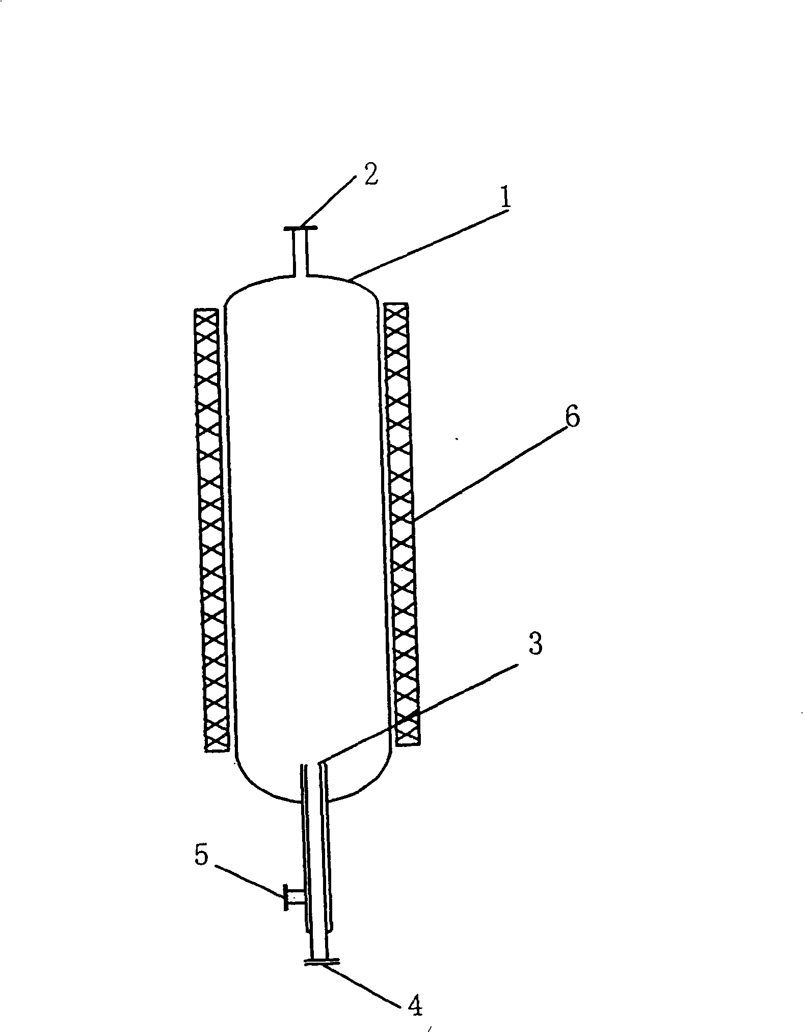 Process for synthesizing hydrogen bromide by vertical combustor