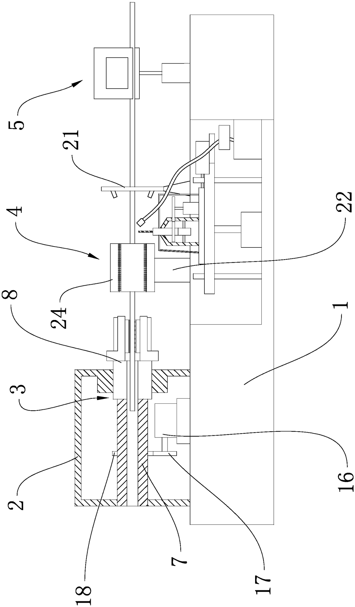 Clamping detecting correcting device for clamping chuck in screw rotor ...