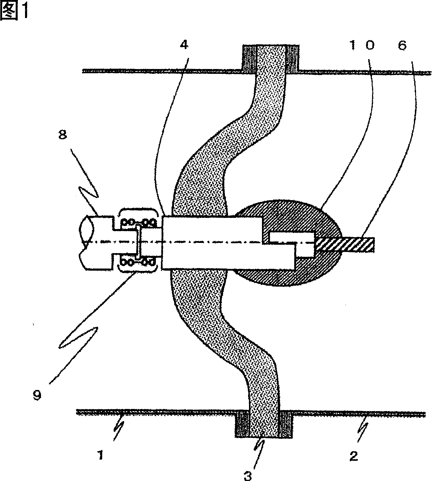 Gas insulation switch device and oil immersed transformer connection structure