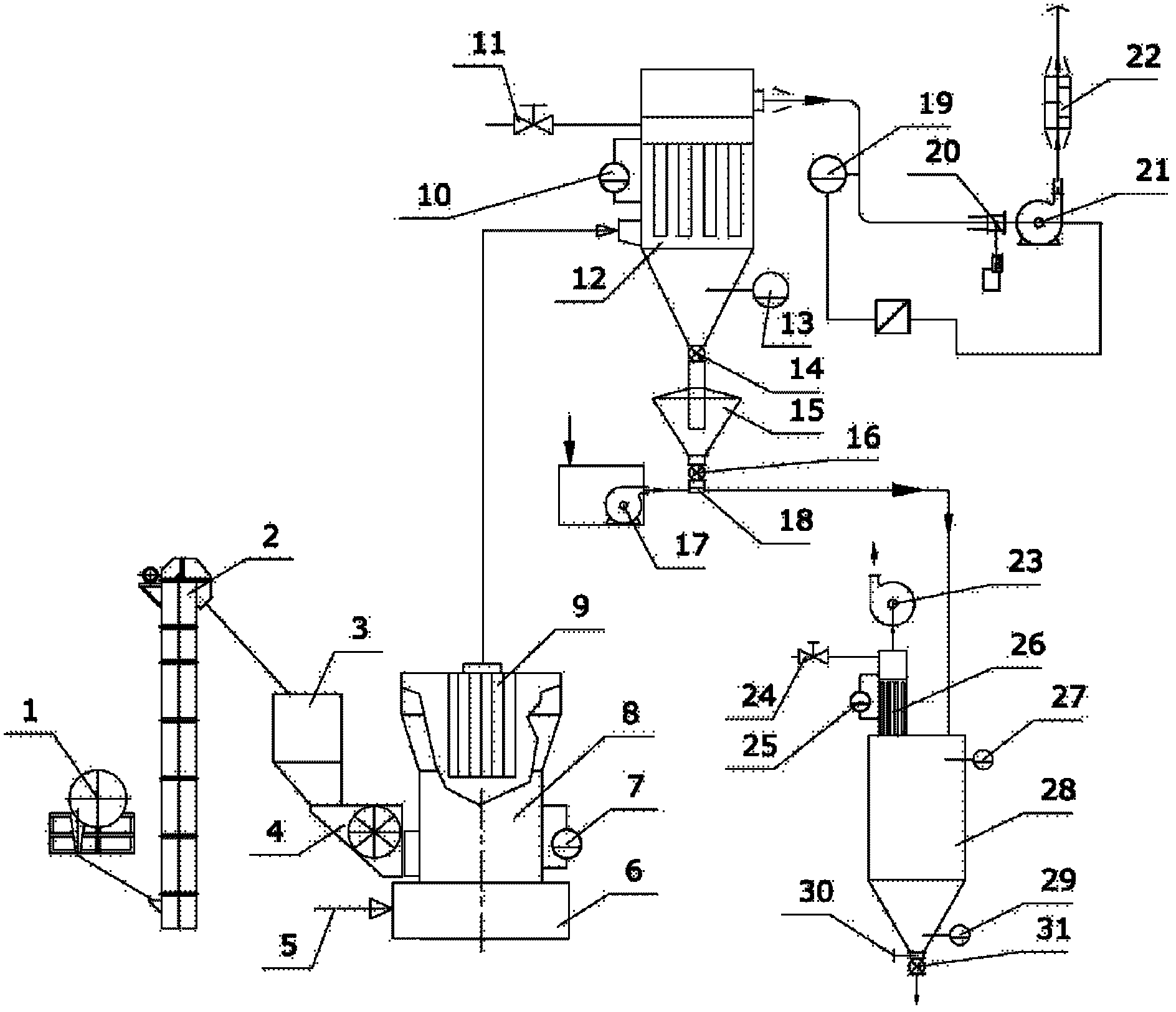 Full-negative-pressure powder processing system