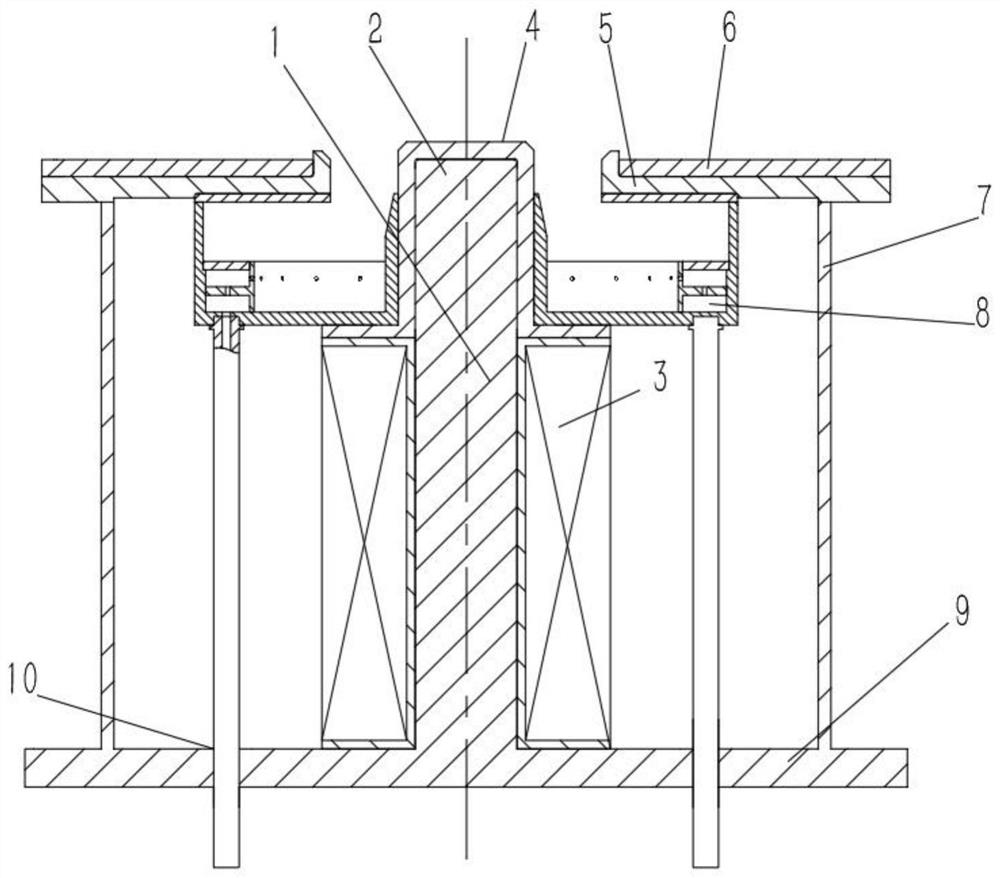 Single-coil magnetic shielding low-power Hall thruster