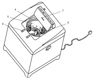 Air energy deodorization and sterilization shoe washing device