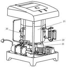 Air energy deodorization and sterilization shoe washing device