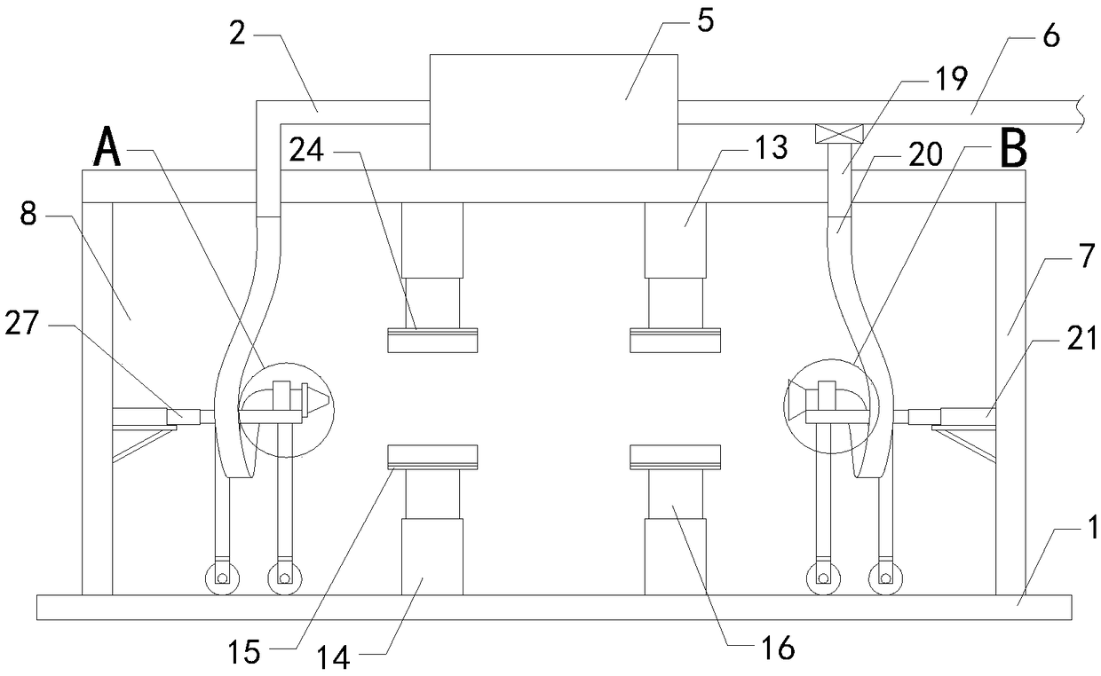 Electrostatic spraying device for inner wall of tubular member