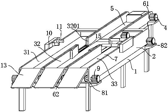 Intelligent logistics sorting and conveying device based on computer control