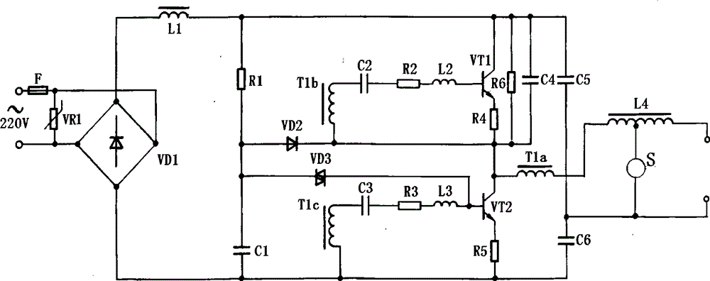 Ballast circuit for high-intensity discharging lamp