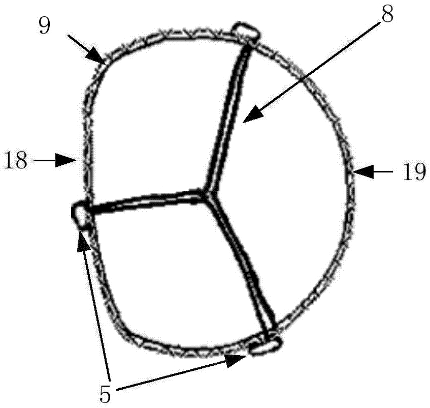 Atrioventricular valve stent for puncture placement and conveying system thereof