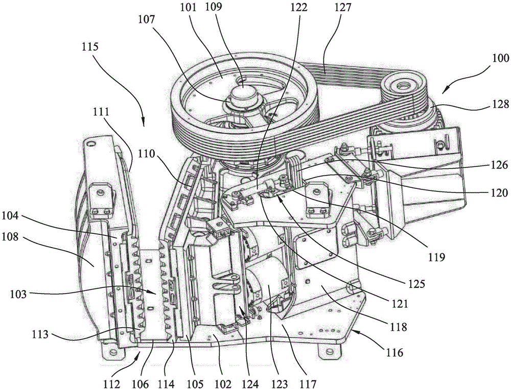 Movable jaw mounting assembly