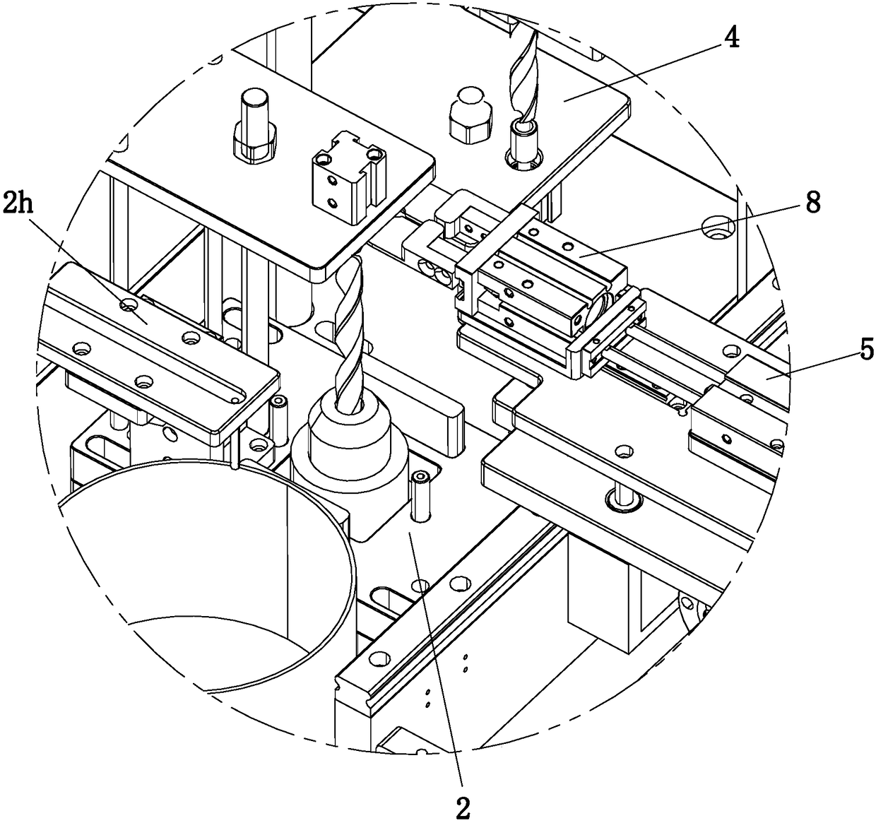 Multi-station automatic inner corner chamfering machine