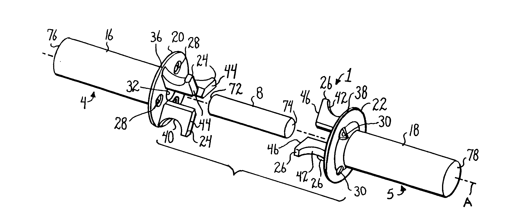 Dynamic stabilization member with fin supported segment