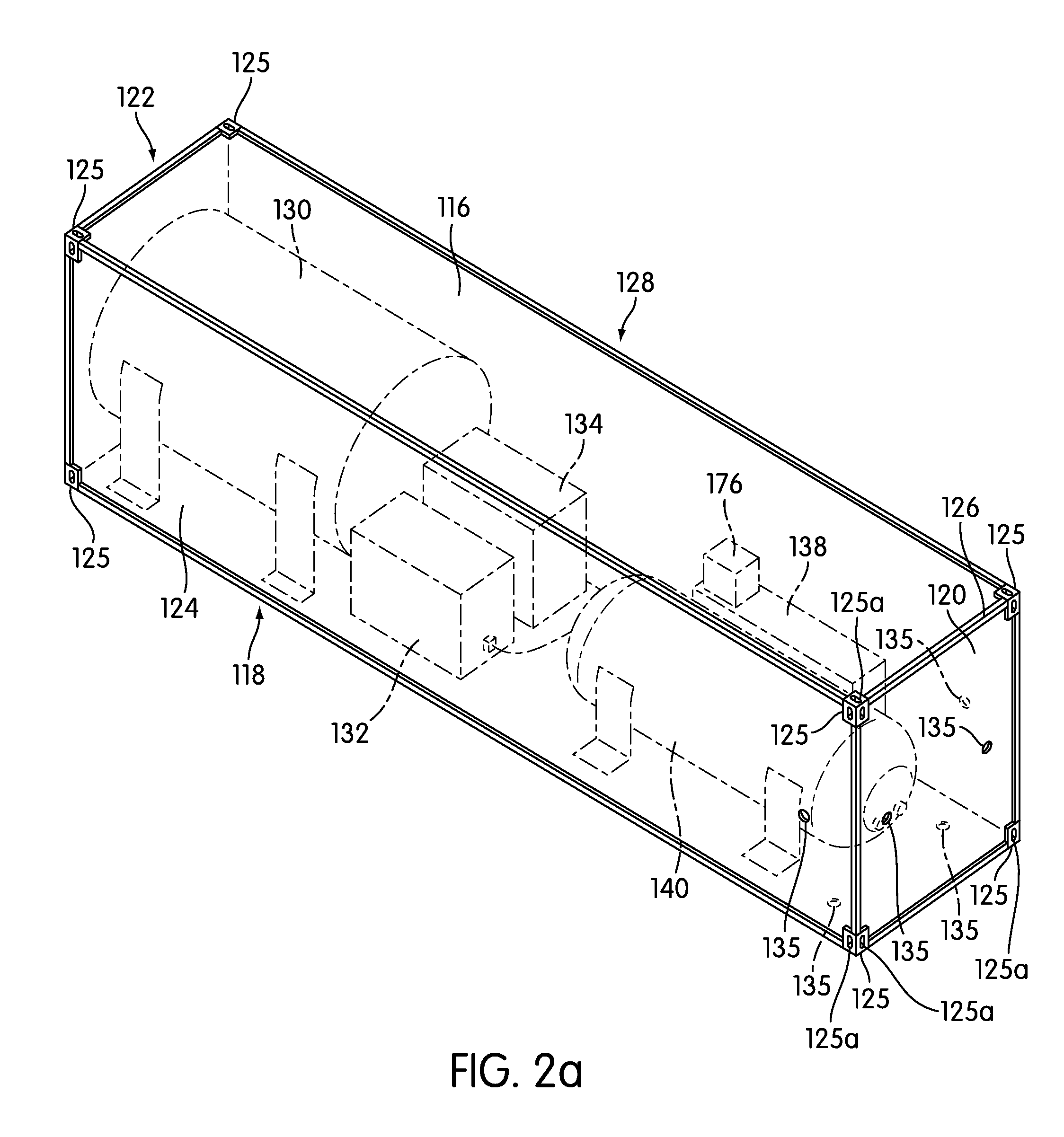 Rail lubrication and/or friction modification system within a non-freight carrying intermodal container
