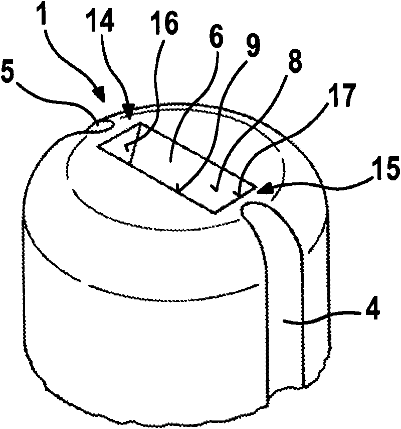 Solenoid valve and driver assistance device comprising said type of solenoid valve