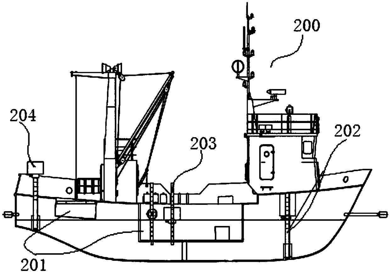 Experimental device and method for ship's hydrostatic performance