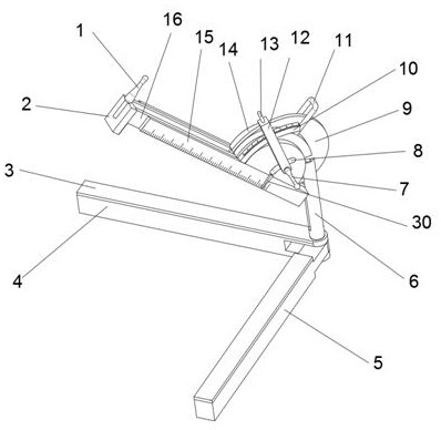 Household ceramic tile fixing and cutting device