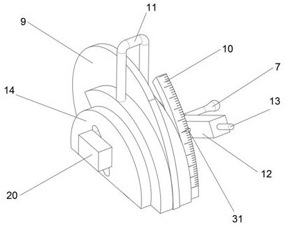 Household ceramic tile fixing and cutting device